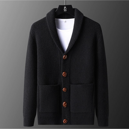 Men's Aurelio Waffle Knit Cardigan