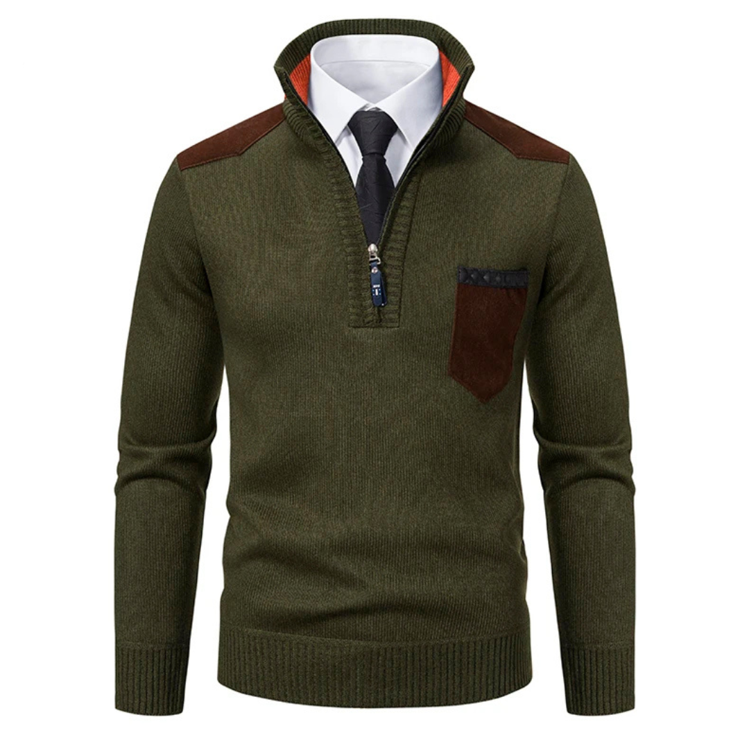 Beyond Luxury Zipper Cardigan Sweater