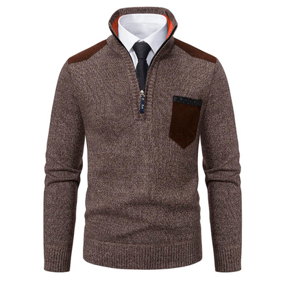 Beyond Luxury Zipper Cardigan Sweater