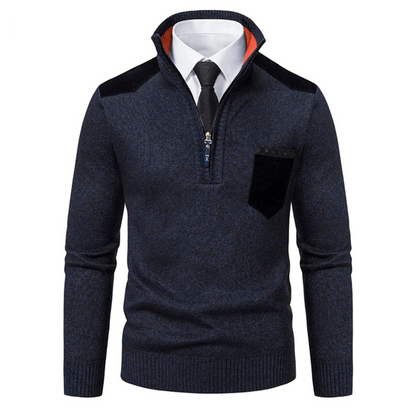 Beyond Luxury Zipper Cardigan Sweater
