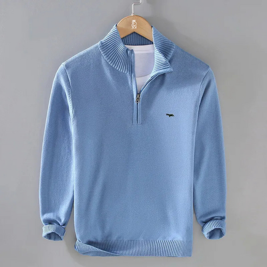 Lorenzo Classic Half-Zip Sweater