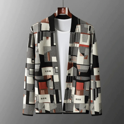 Vintage Patchwork Knit Cardigan