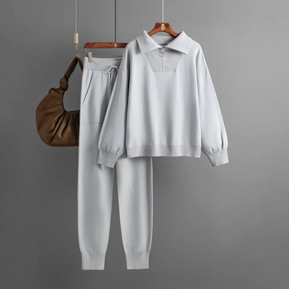 Knitted Suit Warm Pant 2 Piece Sets - Layla - Bottom & Top