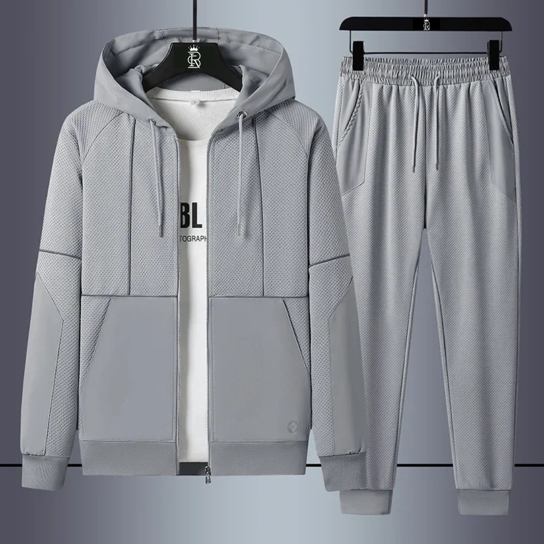 Men's Zipper Tracksuit Set