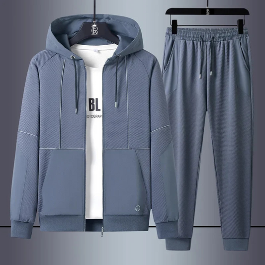 Men's Zipper Tracksuit Set
