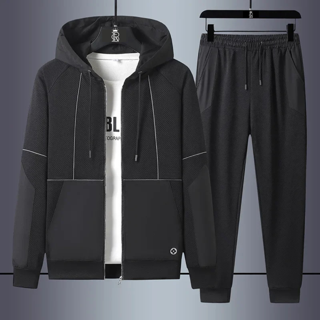 Men's Zipper Tracksuit Set
