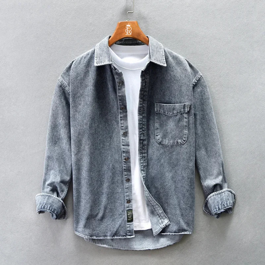 Florence Loose Sleeve Denim Shirt