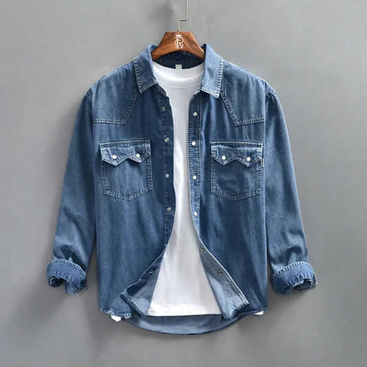 Valiant Denim Long-Sleeve Casual Shirt