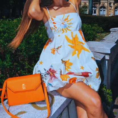 Women's Fluffy Printed Side Zip Mini Dress