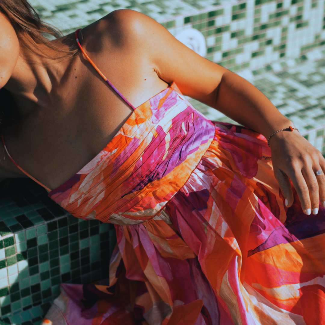 Selena Premium Digital Print Mini Dress