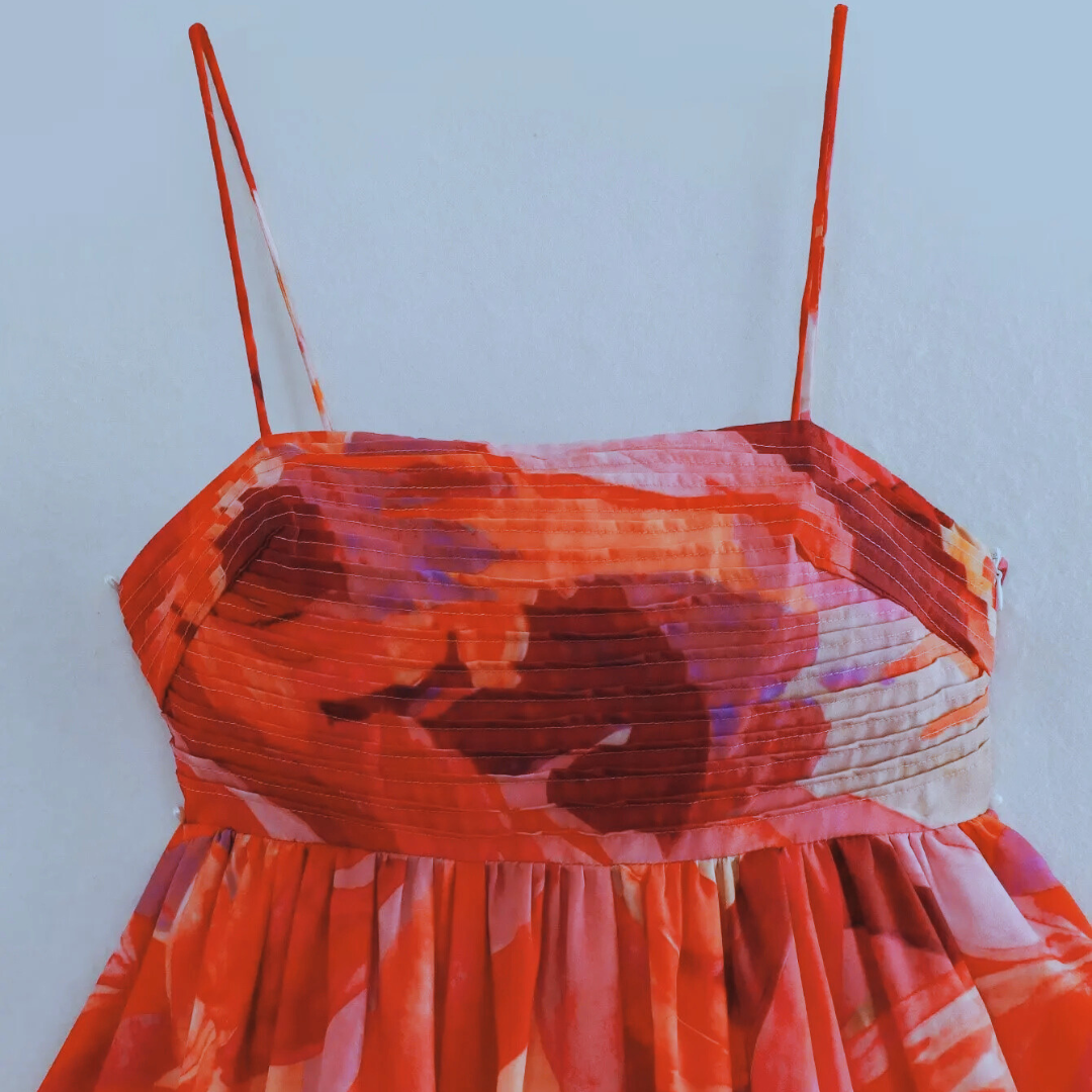 Selena Premium Digital Print Mini Dress