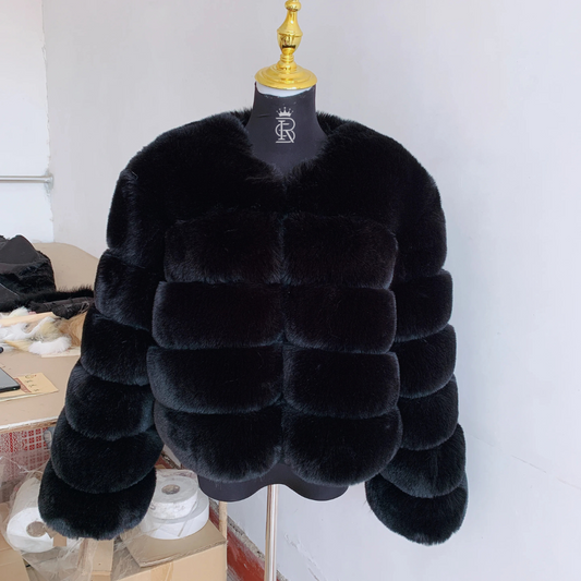Vogrtcc Cropped Fur Jacket