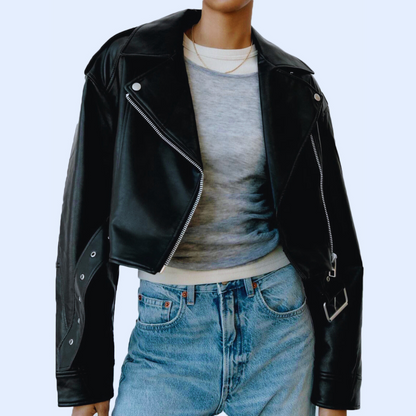 Women's Winter Faux Leather Jacket