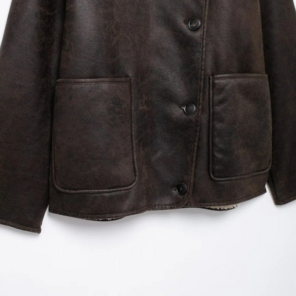 Women's Double Faced Leather Jacket