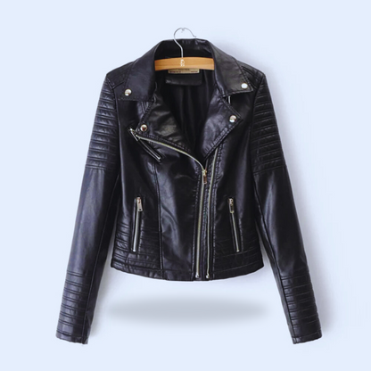 Daniella Biker Faux Leather Jacket