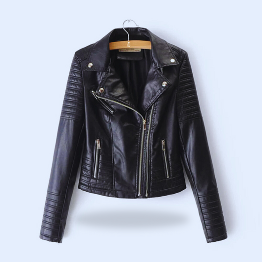 Daniella Biker Faux Leather Jacket