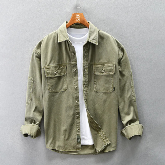 Men's Multi-Pocket Long Sleeve Shirt