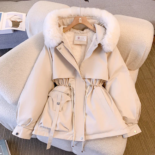 Women's Warm Fleece Lined Puffer Jacket