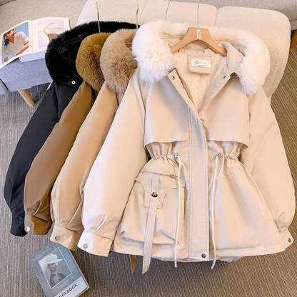 Women's Warm Fleece Lined Puffer Jacket