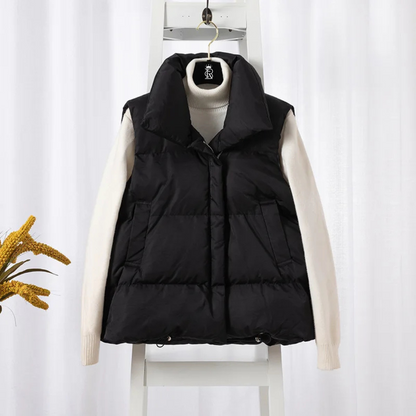 Women's Warm Cropped Vest Jackets
