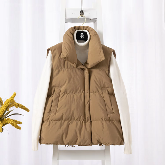 Women's Warm Cropped Vest Jackets