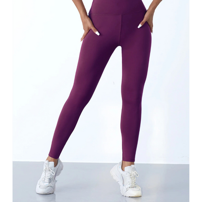 Slim Fit Striped Fitness Leggings