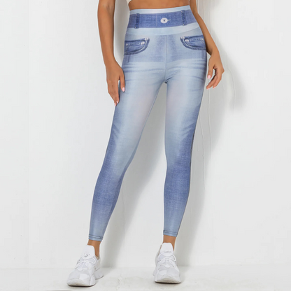 Normani Denim Scrunch Leggings