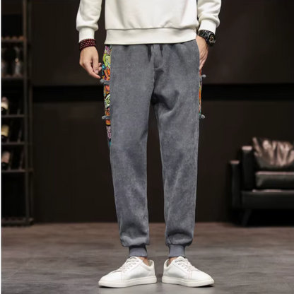 Men's Patchwork Art Joggers