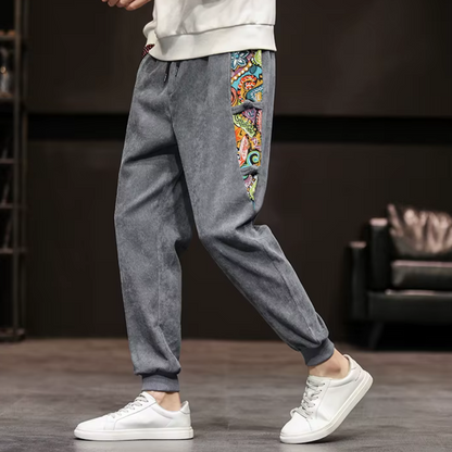 Men's Patchwork Art Joggers