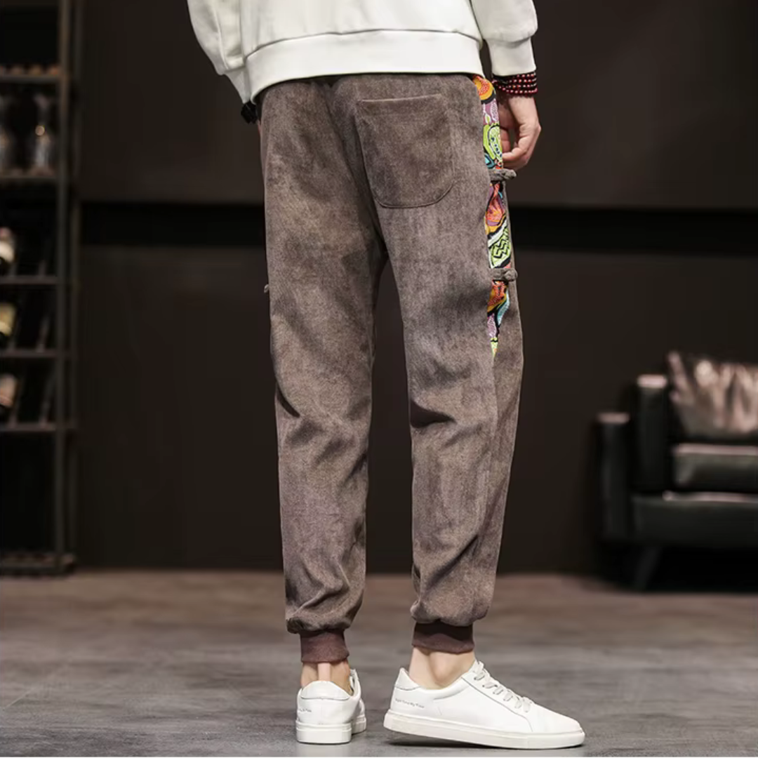 Men's Patchwork Art Joggers