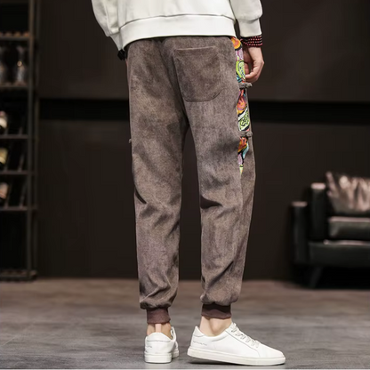 Men's Patchwork Art Joggers