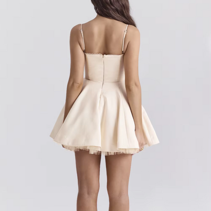 Twila Satin Lace-Up Party Dress
