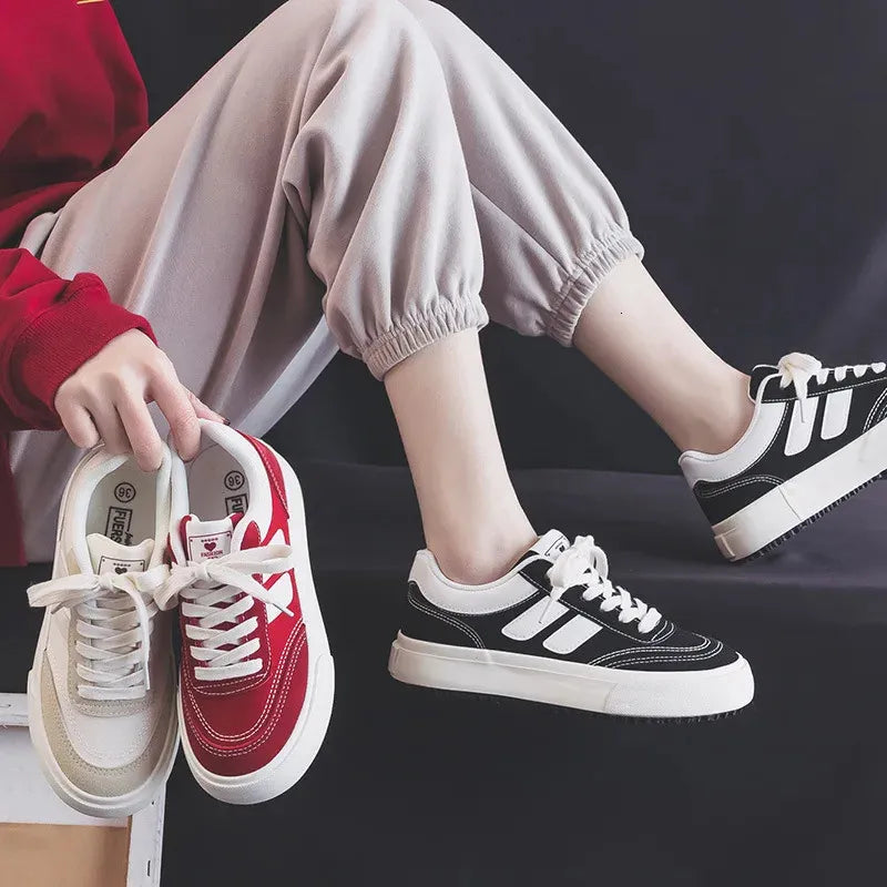 Women's Soft Thick Canvas Sneakers